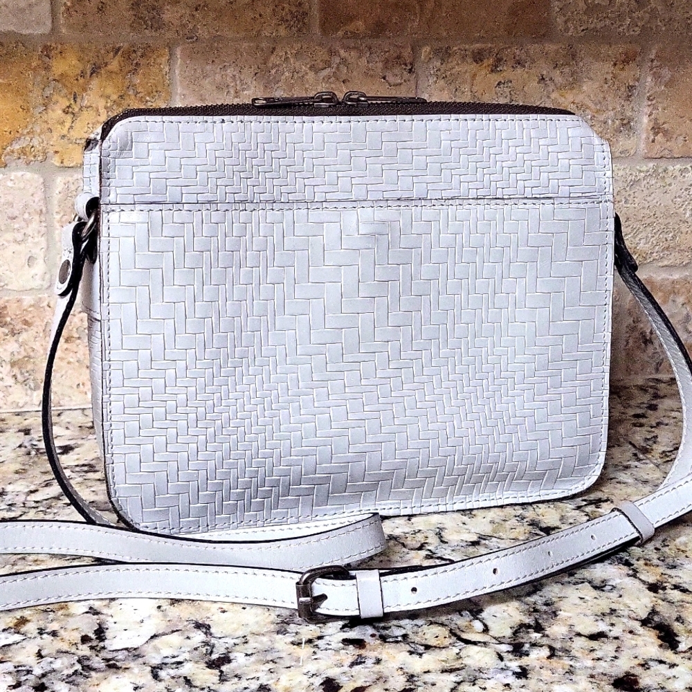 Patricia Nash Gray Woven Crossbody